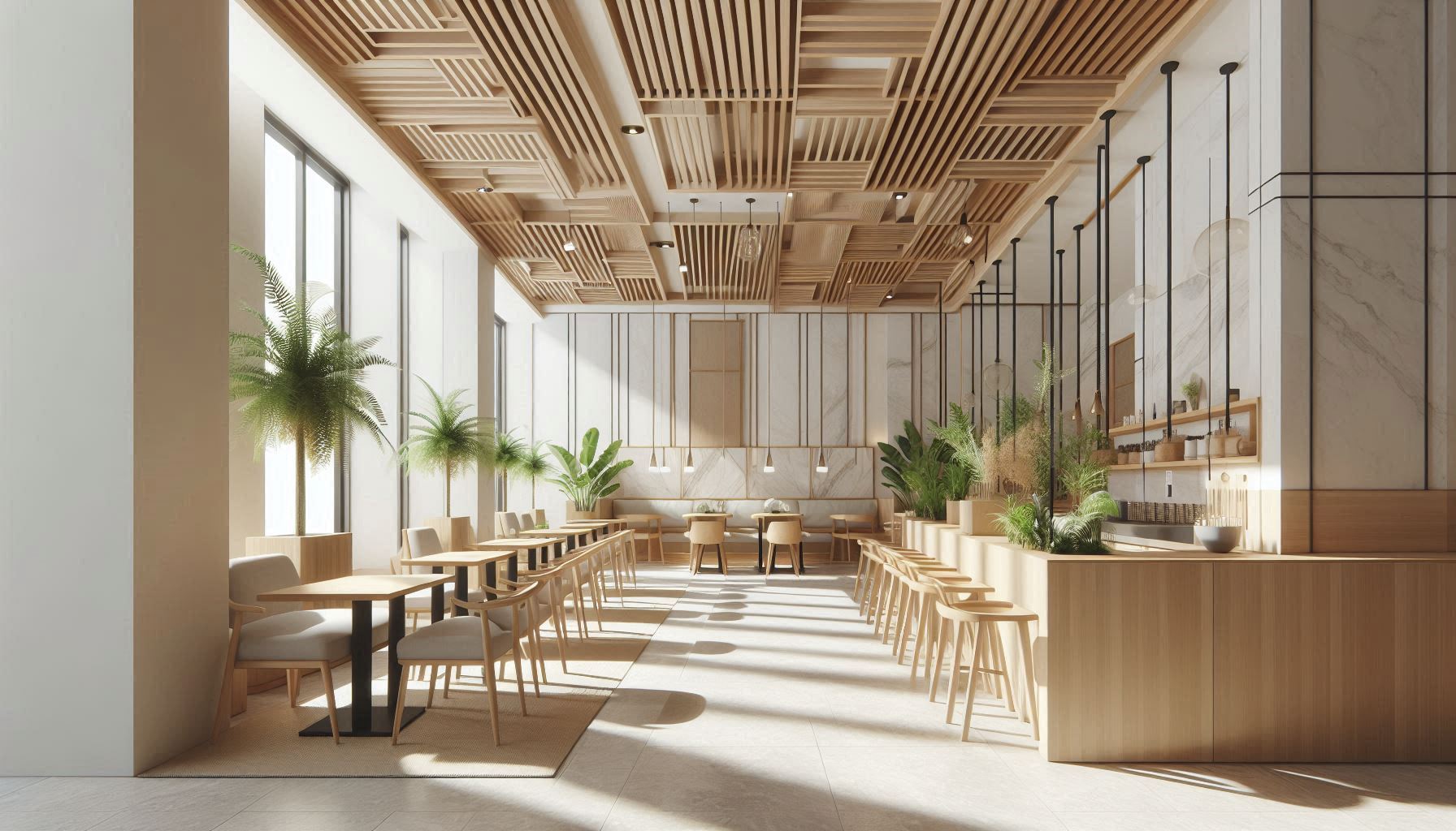 Dormitorio con iluminación cálida y vista exterior